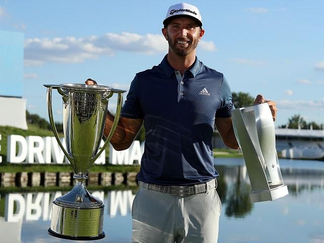 Dustin Johnson after the BMW Championship